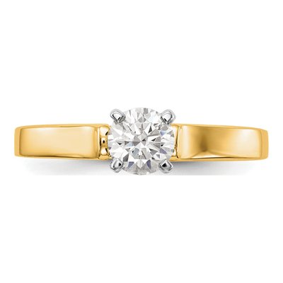 14K Yellow Gold Solitaire Engagement Ring Mounting – view 5