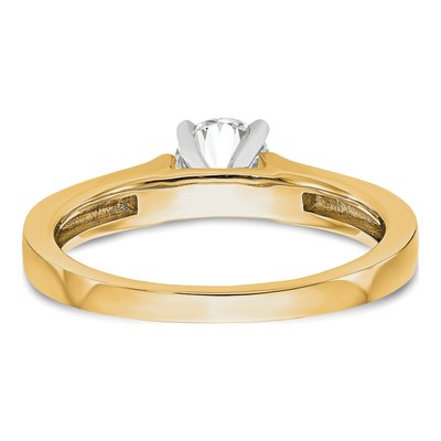 14K Yellow Gold Solitaire Engagement Ring Mounting – view 6