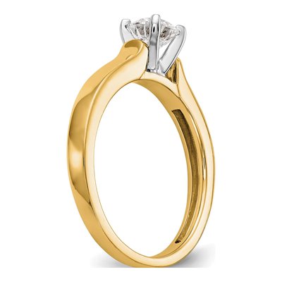 14K Yellow Gold Solitaire Engagement Ring Mounting – view 7
