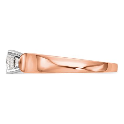 14K Rose Gold Solitaire Engagement Ring Mounting – view 3