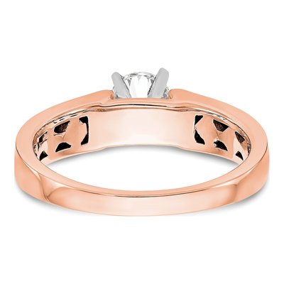 14K Rose Gold Solitaire Engagement Ring Mounting – view 5