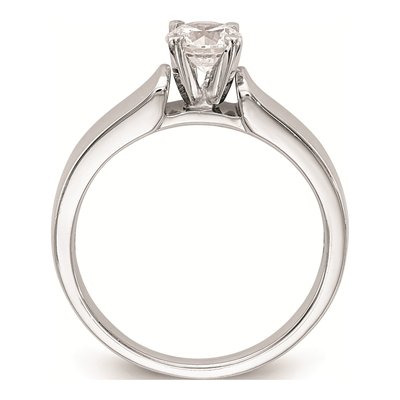 14K White Gold Solitaire Engagement Ring Mounting – view 2