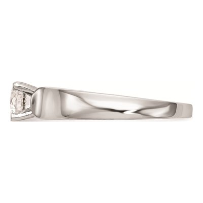 14K White Gold Solitaire Engagement Ring Mounting – view 3