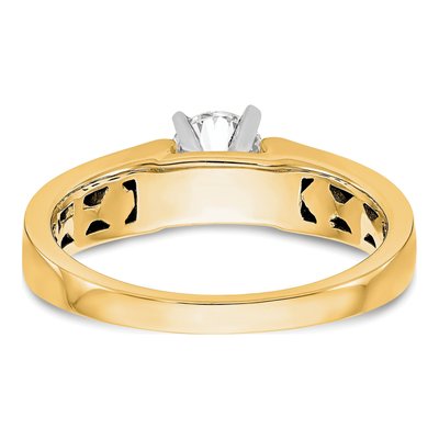 14K Yellow Gold Solitaire Engagement Ring Mounting – view 6