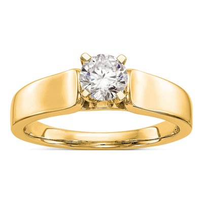 14K Yellow Gold Solitaire Engagement Ring Mounting