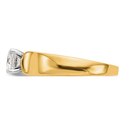 14K Yellow Gold Solitaire Engagement Ring Mounting – view 3