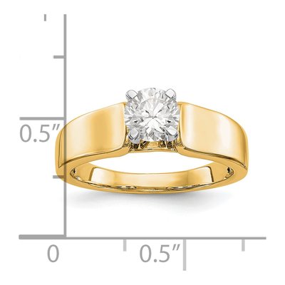 14K Yellow Gold Solitaire Engagement Ring Mounting – view 7