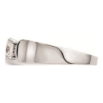 14K White Gold Solitaire Engagement Ring Mounting – view 4