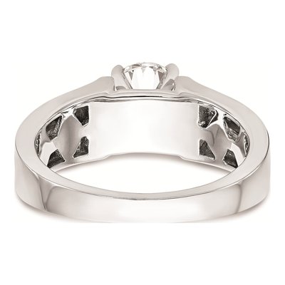14K White Gold Solitaire Engagement Ring Mounting – view 6