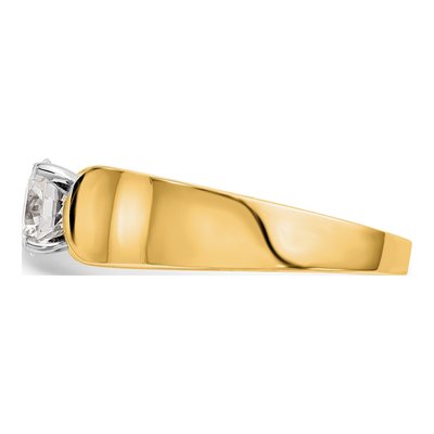 14K Yellow Gold Solitaire Engagement Ring Mounting – view 3