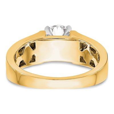 14K Yellow Gold Solitaire Engagement Ring Mounting – view 5