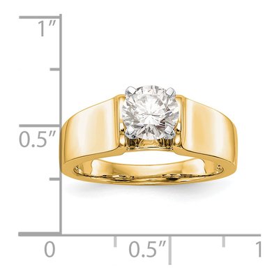 14K Yellow Gold Solitaire Engagement Ring Mounting – view 7