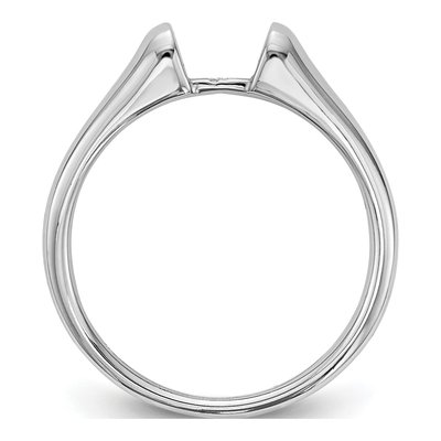 14K White Gold Solitaire Engagement Ring Mounting – view 3