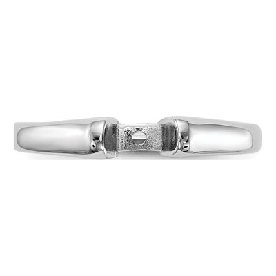 14K White Gold Solitaire Engagement Ring Mounting – view 5