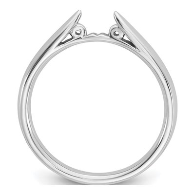 14K White Gold Solitaire Engagement Ring Mounting – view 3
