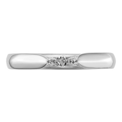 14K White Gold Solitaire Engagement Ring Mounting – view 5