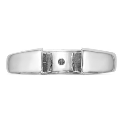 14K White Gold Solitaire Engagement Ring Mounting – view 5