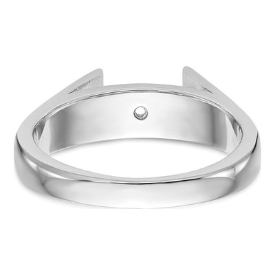 14K White Gold Solitaire Engagement Ring Mounting – view 6