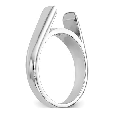 14K White Gold Solitaire Engagement Ring Mounting – view 7