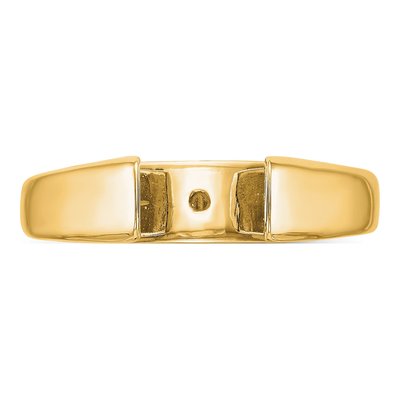 14K Yellow Gold Solitaire Engagement Ring Mounting – view 5