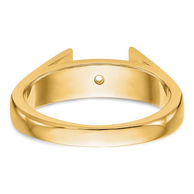 14K Yellow Gold Solitaire Engagement Ring Mounting – view 6