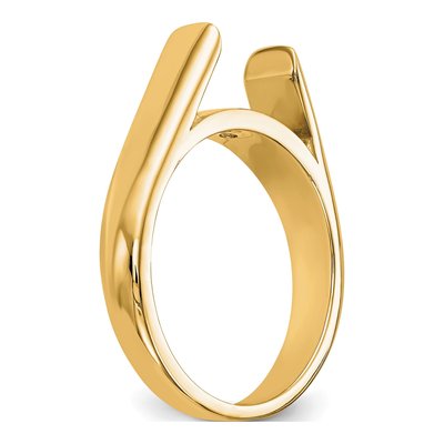 14K Yellow Gold Solitaire Engagement Ring Mounting – view 7