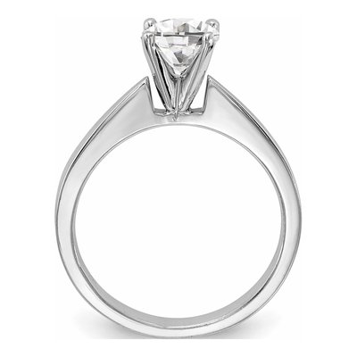 14K White Gold Solitaire Engagement Ring Mounting – view 3