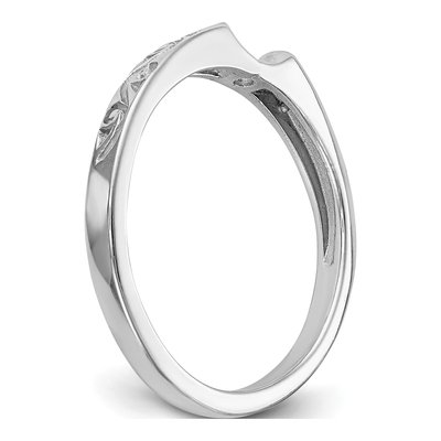 14K White Gold Vintage Solitaire Engagement Ring Mounting – view 7