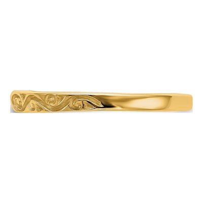 14K Yellow Gold Peg Set Solitaire Engagement Ring Mounting – view 4