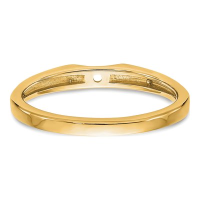 14K Yellow Gold Peg Set Solitaire Engagement Ring Mounting – view 6