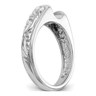 14K White Gold Vintage Marquise Engagement Ring Mounting – view 6