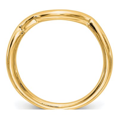 14K Yellow Gold Contour Wedding Band – view 2