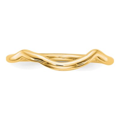 14K Yellow Gold Contour Wedding Band – view 6