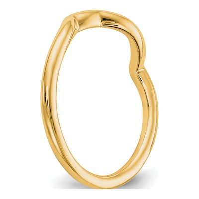 14K Yellow Gold Contour Wedding Band – view 8
