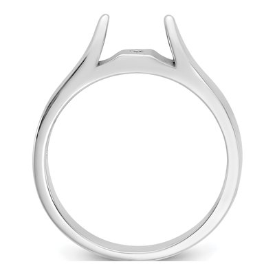 Platinum Solitaire Engagement Ring Mounting – view 3