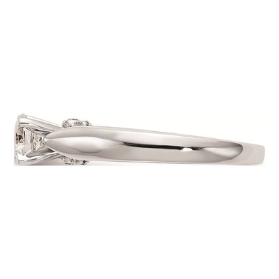 14K White Gold Diamond Engagement Ring Mounting – view 3