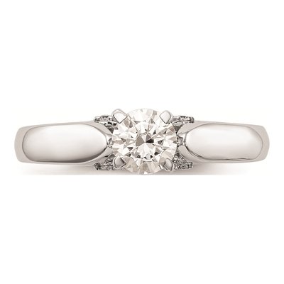 14K White Gold Diamond Engagement Ring Mounting – view 4