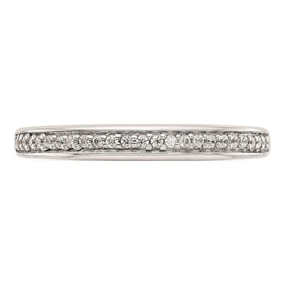 14K White Gold Diamond Wedding Band Mounting – view 5