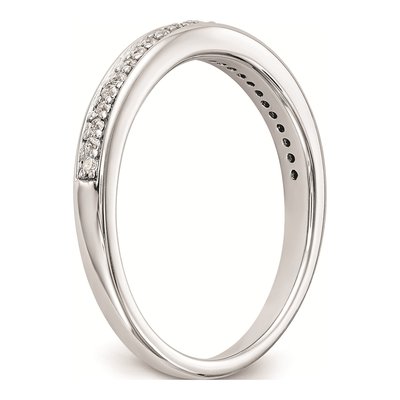 14K White Gold Diamond Wedding Band Mounting – view 7