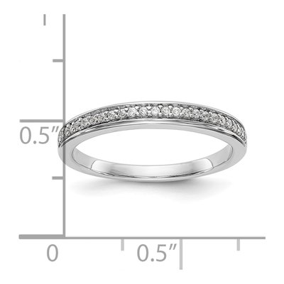 14K White Gold Diamond Wedding Band Mounting – view 8
