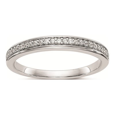 14K White Gold Diamond Wedding Band Mounting