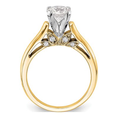 14K Yellow Gold Diamond Engagement Engagement Ring Semi-Mount – view 2