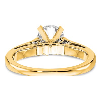 14K Yellow Gold Diamond Engagement Engagement Ring Semi-Mount – view 6