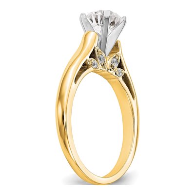14K Yellow Gold Diamond Engagement Engagement Ring Semi-Mount – view 7