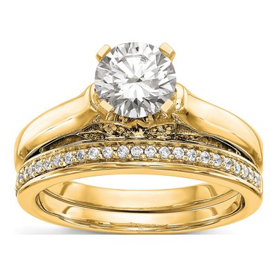 14K Yellow Gold Diamond Engagement Engagement Ring Semi-Mount – view 8