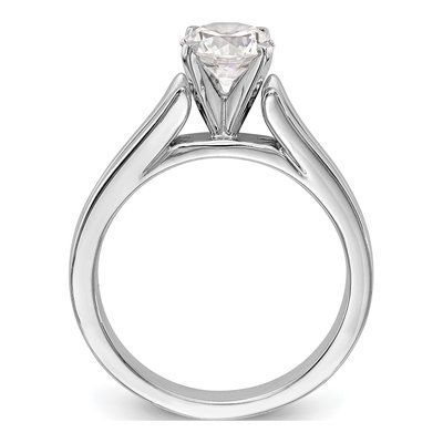 14K White Gold Solitaire Engagement Jewelry Mounting – view 2