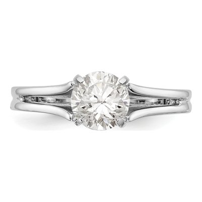 14K White Gold Solitaire Engagement Jewelry Mounting – view 4