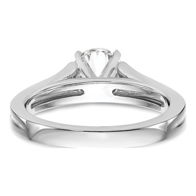 14K White Gold Solitaire Engagement Jewelry Mounting – view 5