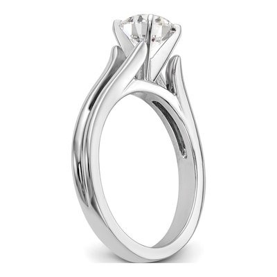 14K White Gold Solitaire Engagement Jewelry Mounting – view 6