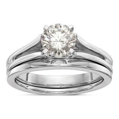 14K White Gold Solitaire Engagement Jewelry Mounting – view 7